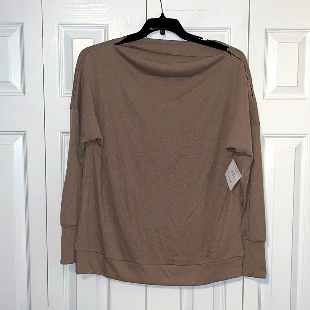 Tan Long Sleeve Top